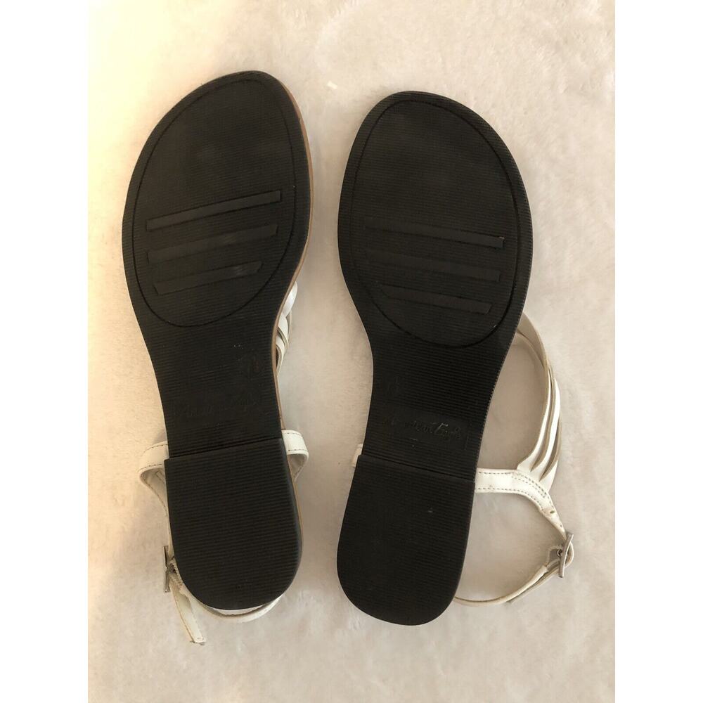 American Eagle‎ Women’s Sandals 7.5 White Cottagecore Minimalist Adjustable Flaw - Picture 13 of 13